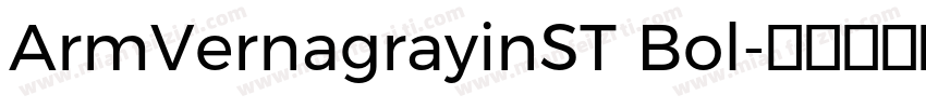 ArmVernagrayinST Bol字体转换